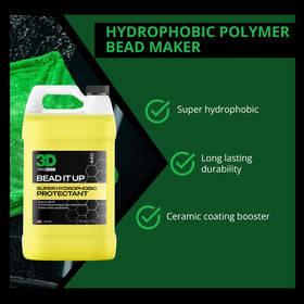 3D applying with microfiber wipe for streak-free, fast buffing