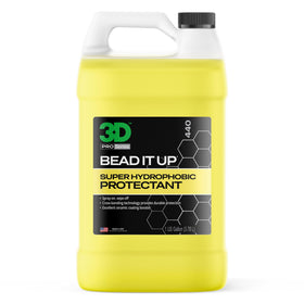 3D front gallon bottle showing product and clear storage benefit