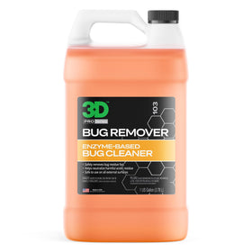 3D bug remover gallon front label showing product identity and usage benefits