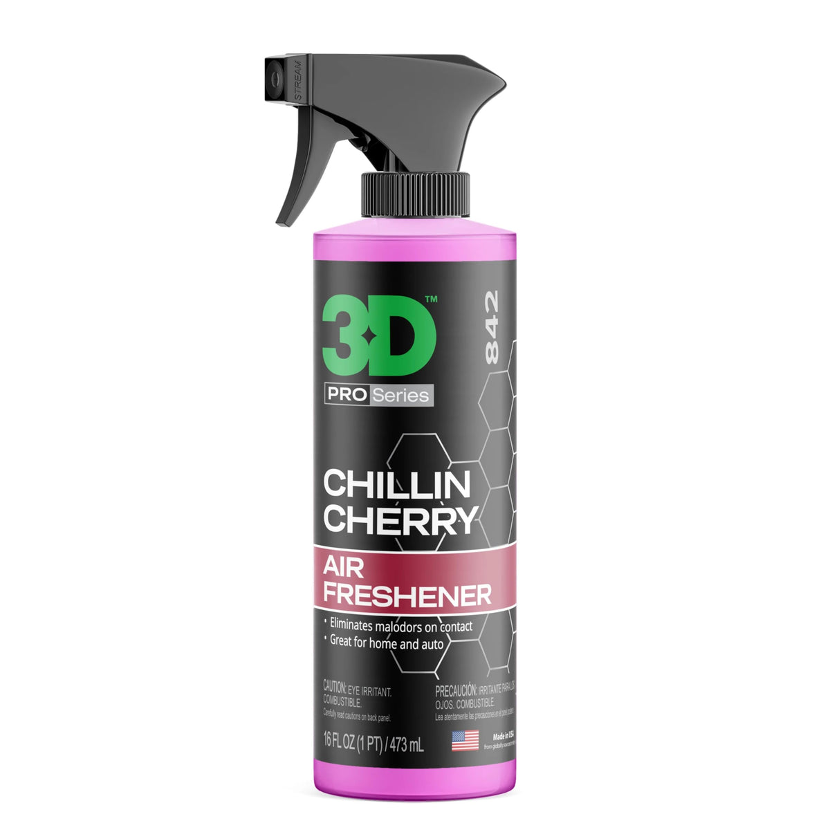 3D Chillin Cherry front packaging showing bottle and cap, clear branding benefit