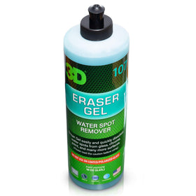 3D Eraser Gel bottle with directions label highlighting safe usage tips