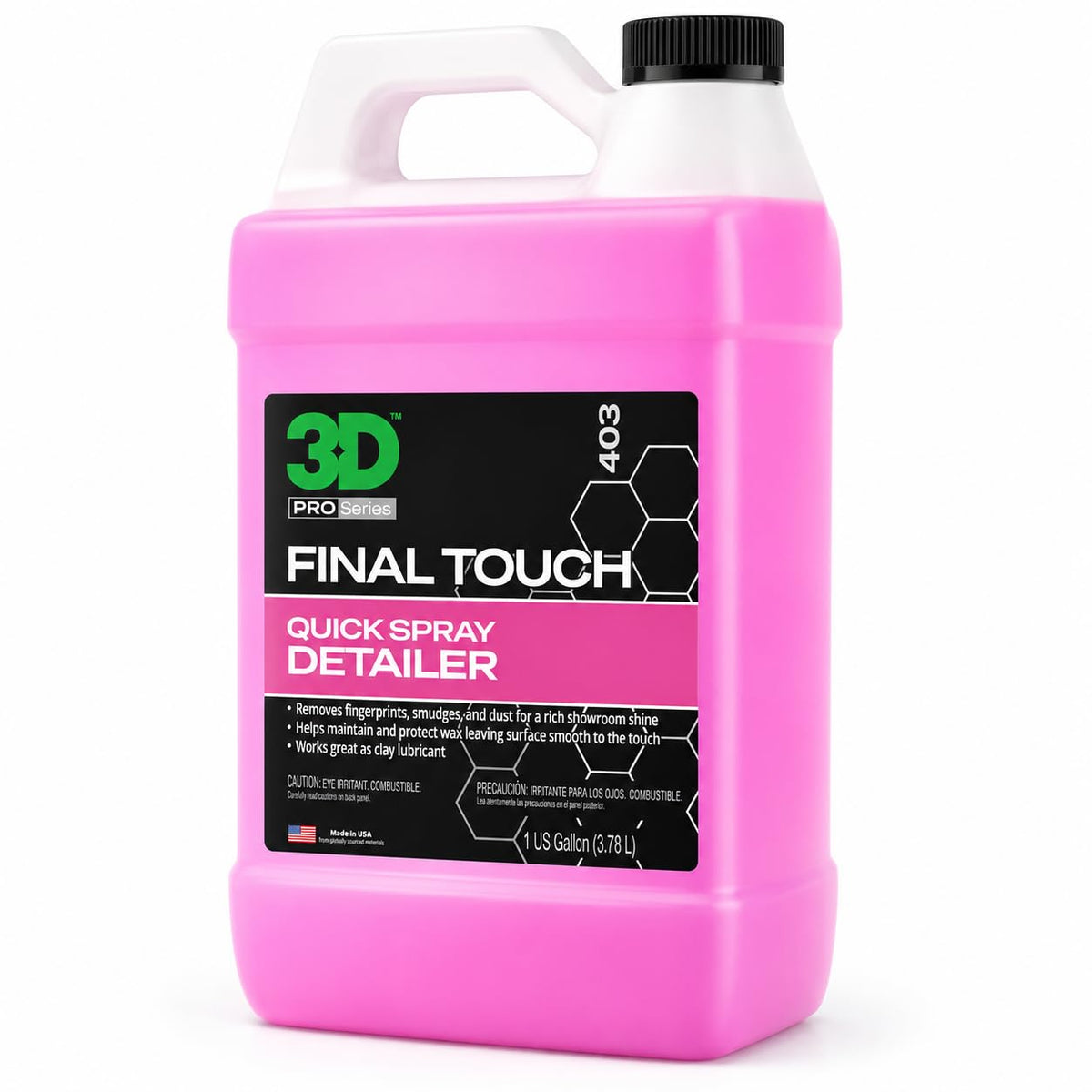 3D gallon bottle front view showing professional finish and quick use benefit