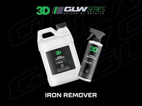 3D iron remover spraying on wheels to dissolve brake dust and fallout