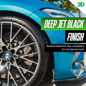 3D Magic Blue spraying onto tire demonstrating easy application benefit