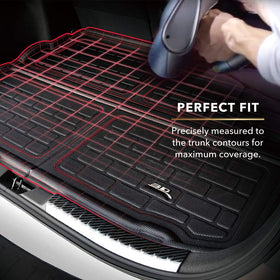 3D MAXpider raised side wall detail preventing spills from reaching carpet