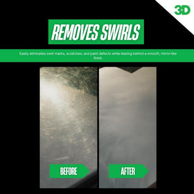 3D One before and after split panel revealing restored gloss and clarity