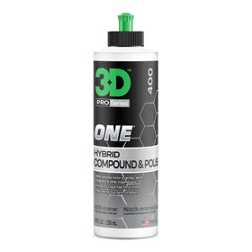 3D One front label 8oz bottle showing product identity and benefits