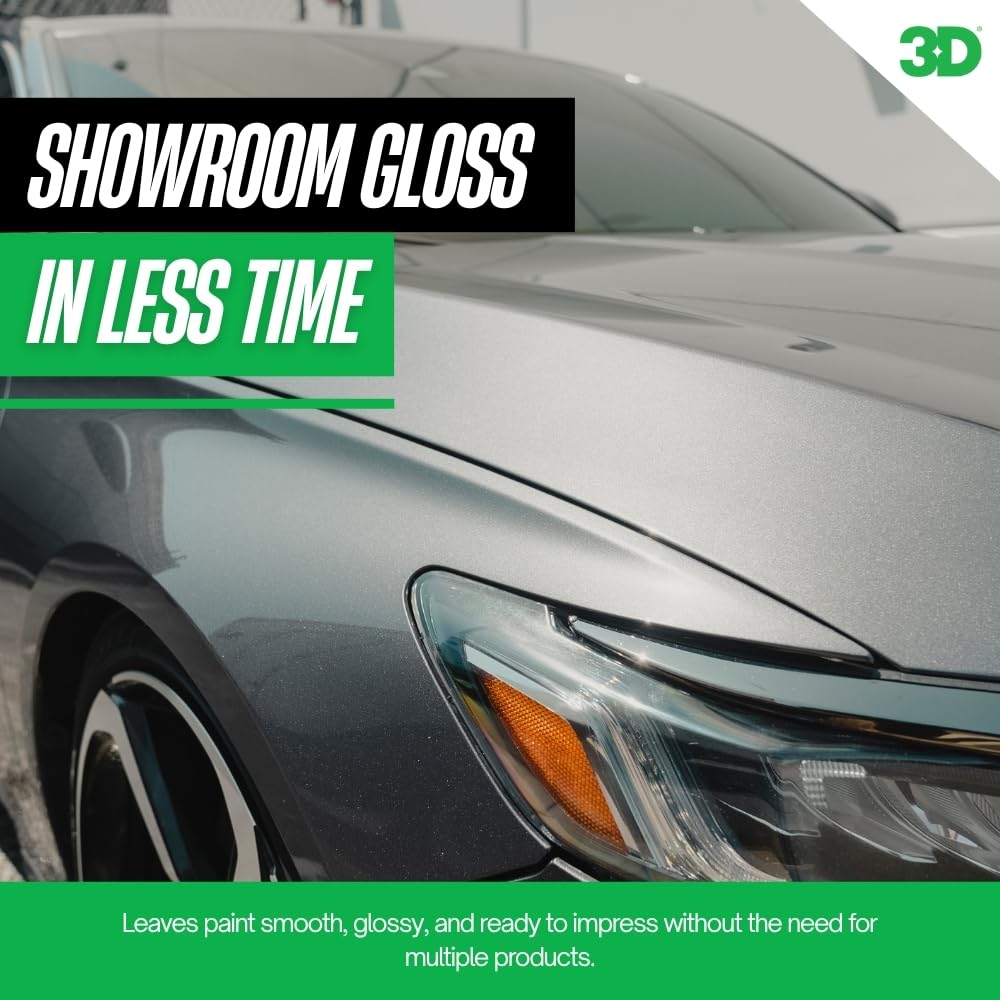 3D One wiped surface showing zero-dust finish for cleaner detailing