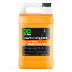 3D orange degreaser front label showing product name and benefits