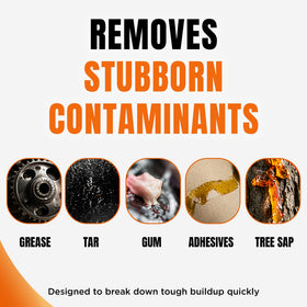 3D Orange Degreaser wiped surface with no residue showing clean, streak-free benefit