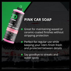 3D Pink Car Soap cherry-scent bubble representing pleasant fragrance