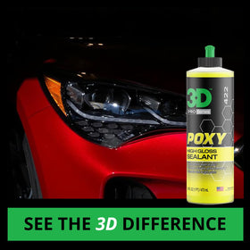 3D POXY close-up wax texture highlighting smooth consistency for easy spread and glossy finish