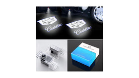 3D SHADOW LIGHT front view of door projector showing clean OEM-style fit and bright logo