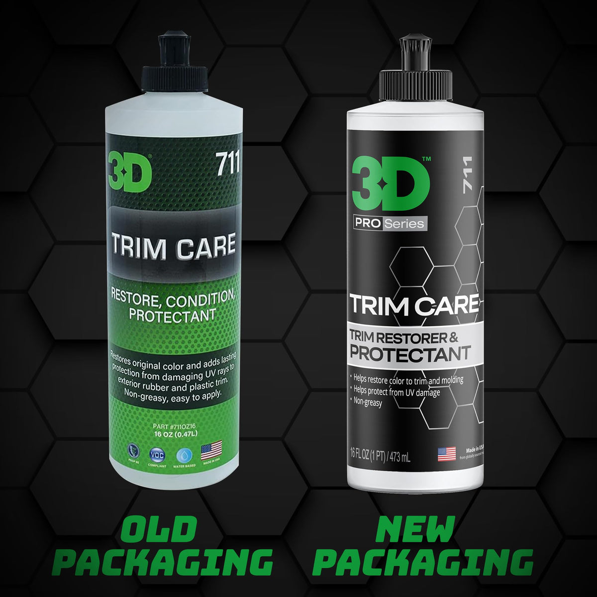 3D Trim Care gel texture close-up showing non-greasy smooth consistency