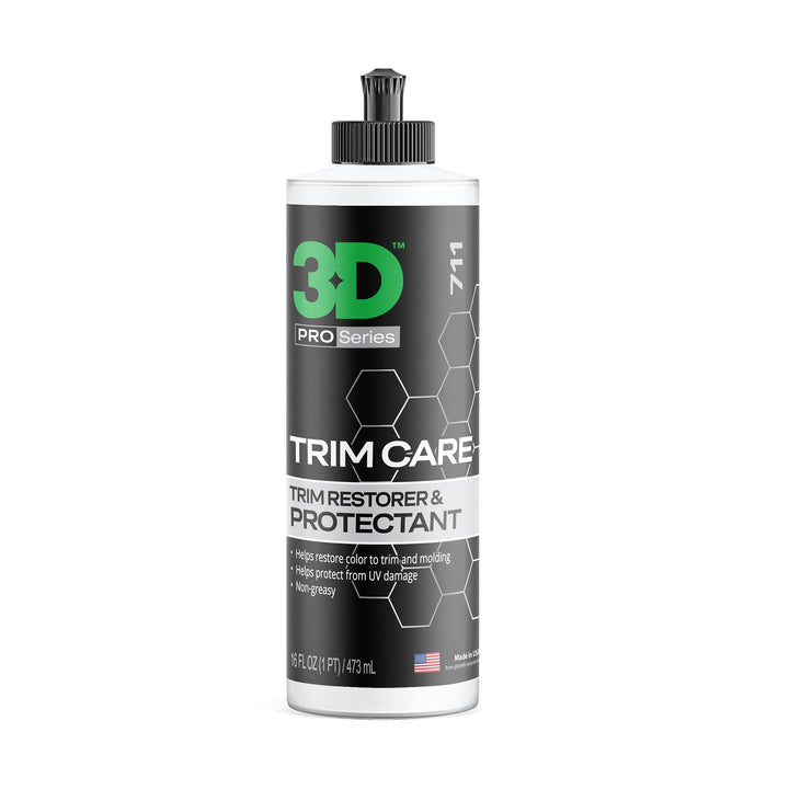 3D Trim Care front packaging showing 16oz bottle and label benefits