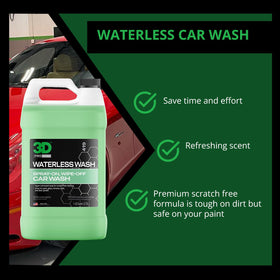3D waterless label close-up showing ingredients and trusted USA manufacturing