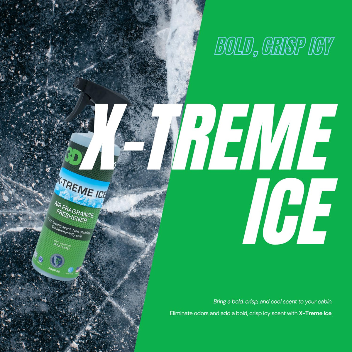 3D trigger close-up highlighting ergonomic spray for easy application