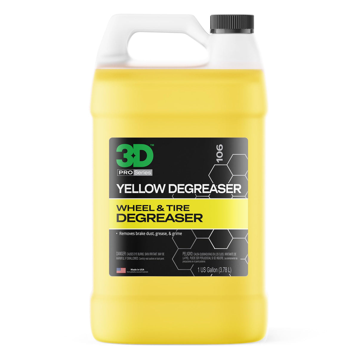 3D Yellow Degreaser 1 gallon front view showing product and value