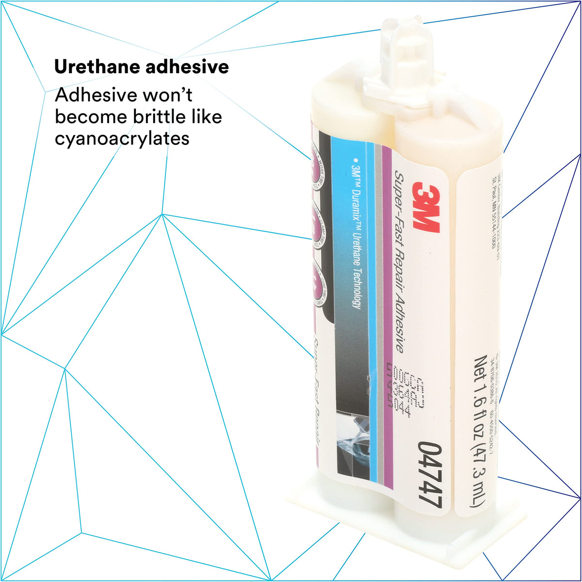 3M cartridge beside ruler showing 1.6 fl oz scale for sizing and inventory needs