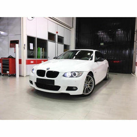 3M 2080 gloss white installation in progress showing air-release benefit for bubble-free wrap