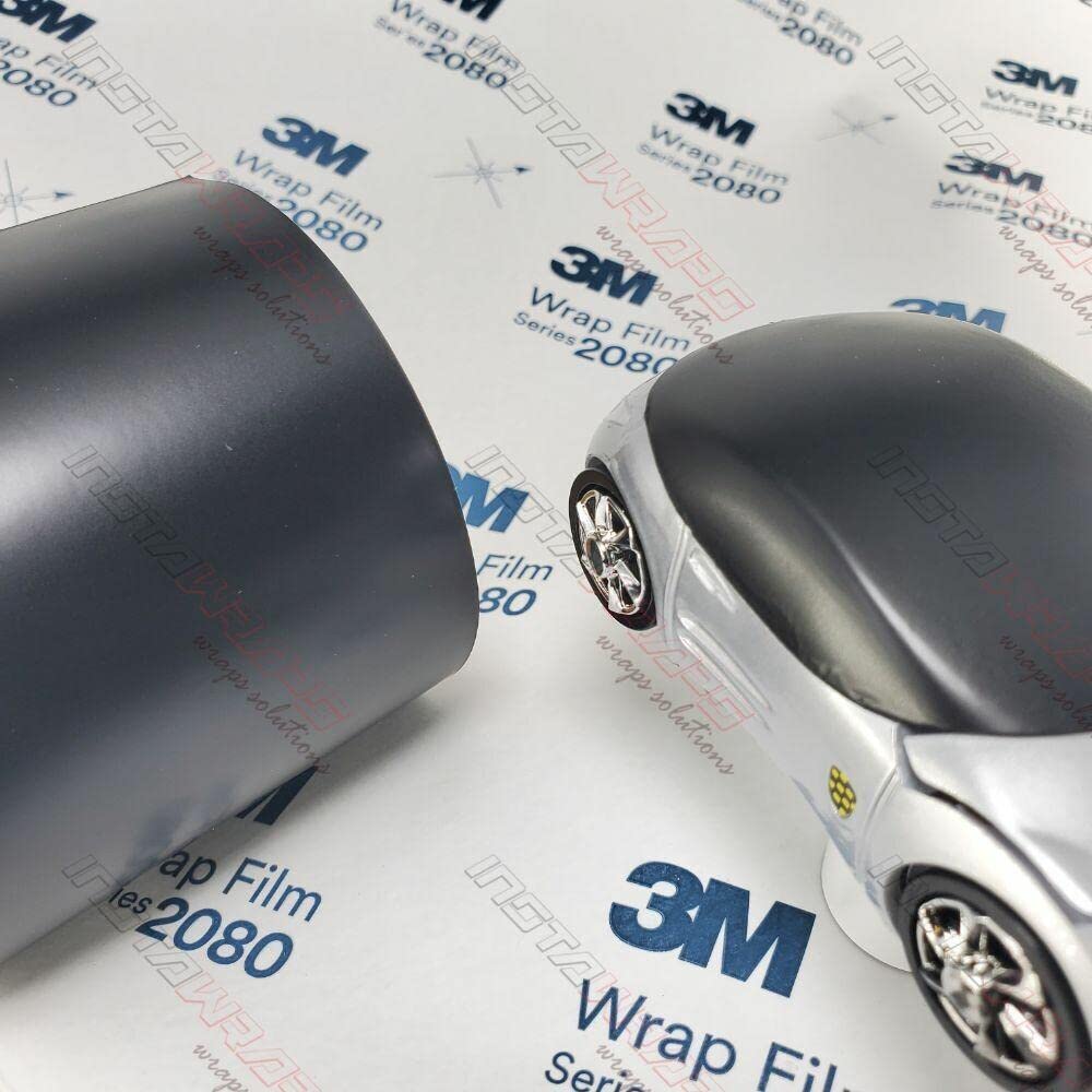 3M close-up of satin black texture highlighting smooth matte finish and durability