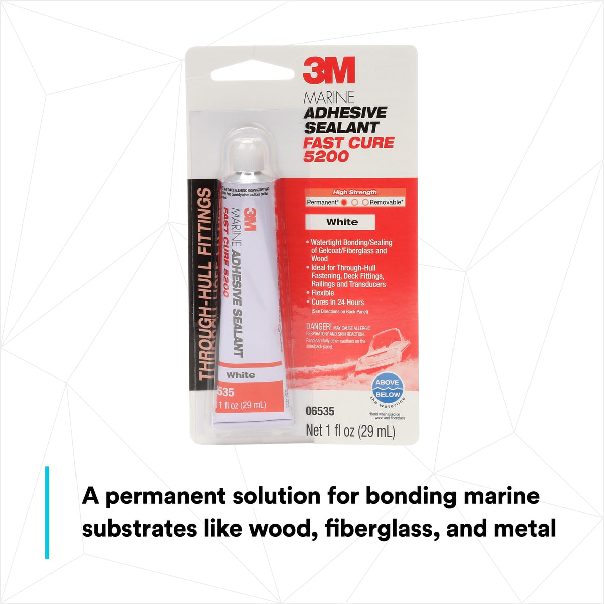 3M 5200 Fast Cure fresh bead texture demonstrating smooth, gap-filling bond
