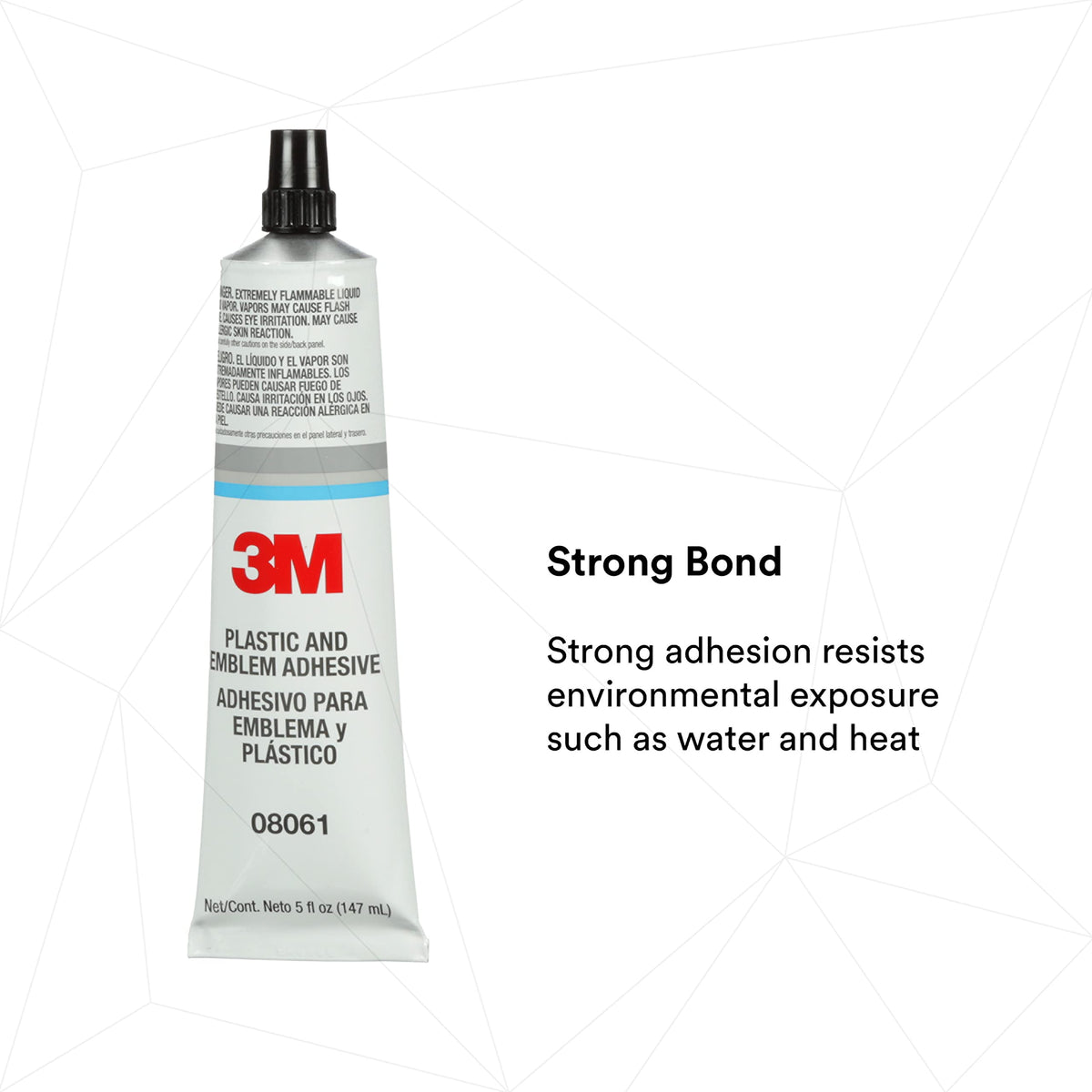 3M 08061 adhesive bead being applied with precise control for clean work