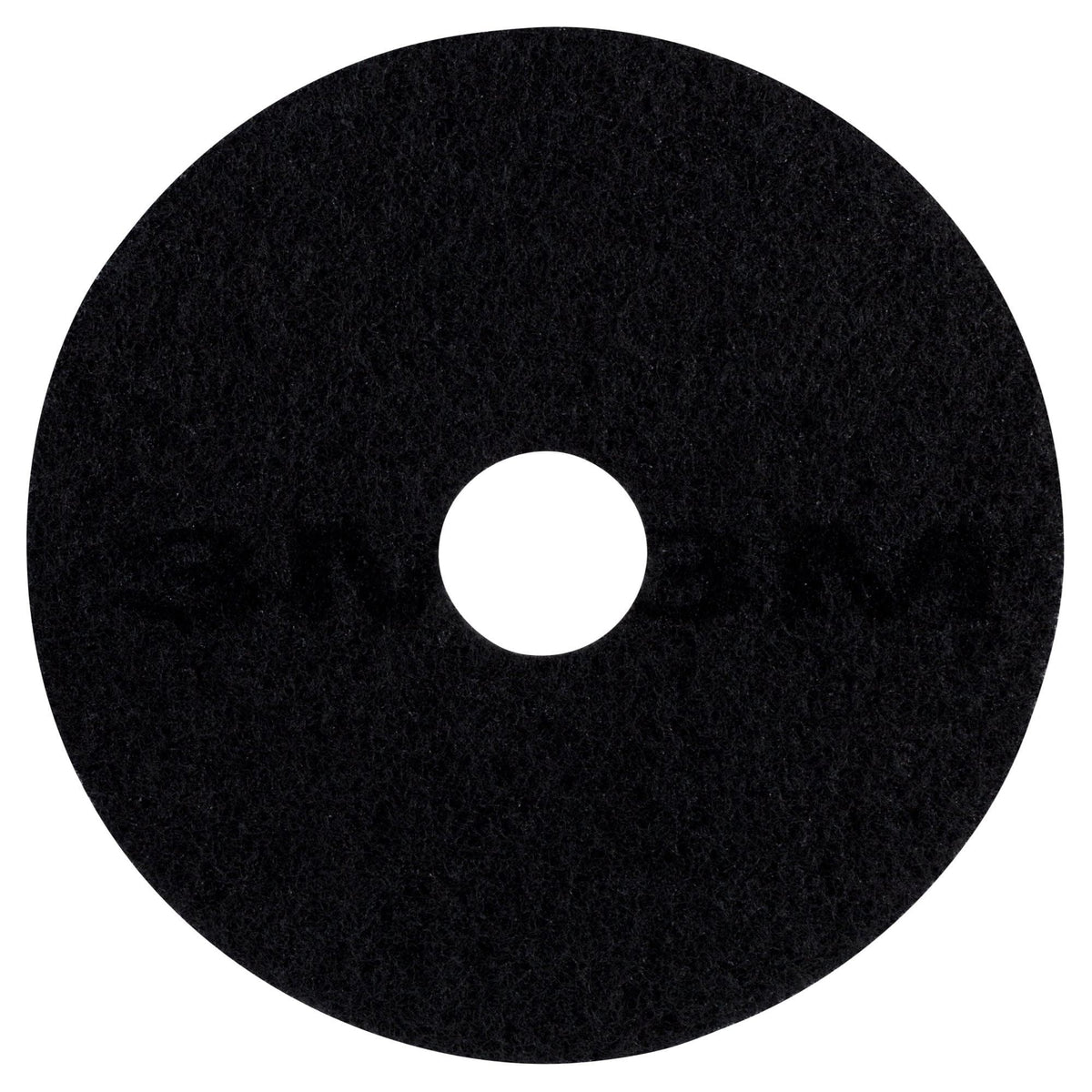3M black stripper pad close-up of fiber texture and abrasives, consistent cut