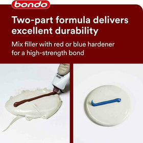 3M Bondo 4.5 oz can beside a ruler showing compact, low-waste size