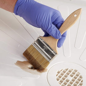 3M Bondo applied to boat hull demonstrating waterproof patch and weather resistance