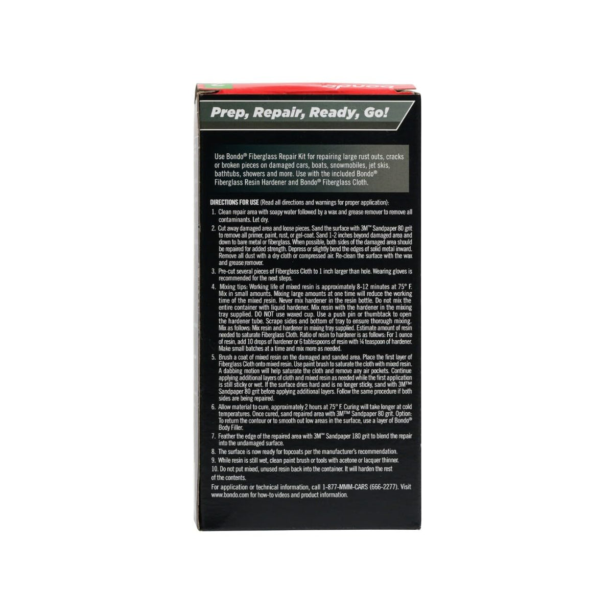3M Bondo fiberglass cloth close-up showing reinforcement for strong patches