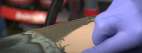3M Bondo label closeup showing usage directions and proper mixing ratio