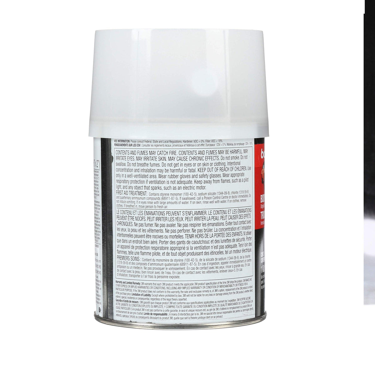 3M Bondo mixed filler close-up showing reinforced texture for strong fills