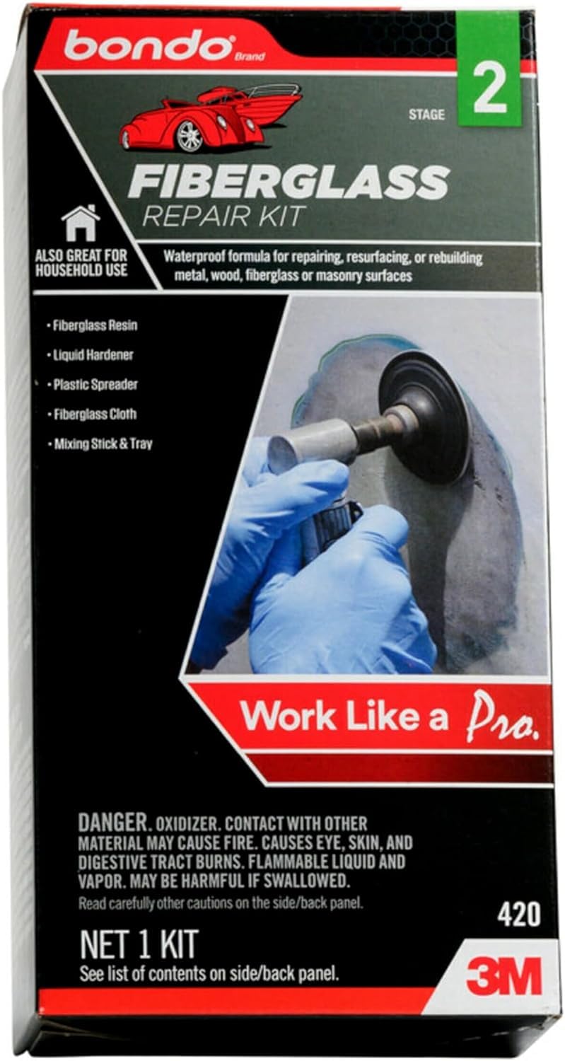 3M Bondo liquid resin close-up showing smooth texture for reliable bonding