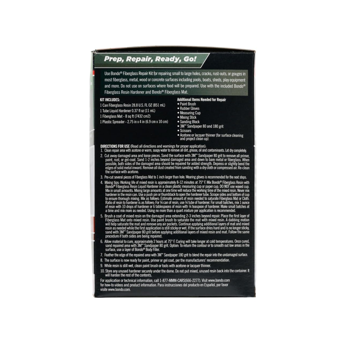 3M Bondo sandable finish comparison demonstrating smooth paint-ready surface