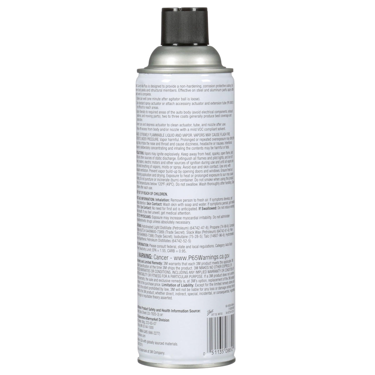 3M Cavity Wax Plus on a frame rail exhibiting continuous film for long-term protection