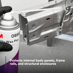 3M Cavity Wax Plus applied with wand demonstrating full 360-degree cavity coverage benefit