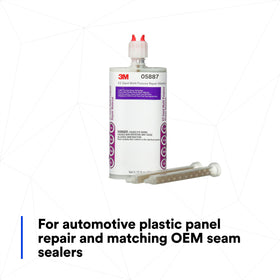 3M mixed epoxy texture close-up showing smooth, sandable repair surface for fast finishing