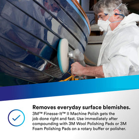 3M Finesse-it II finished panel reflecting light showing high-gloss wet-look benefit