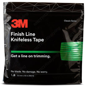 3M finish line front roll showing full 50m length and compact core benefit