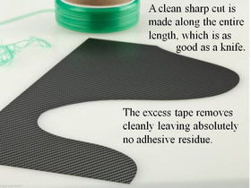 3M roll beside ruler illustrating 3.5 mm width and scale benefit