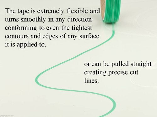 3M translucent tape on vinyl showing visible alignment benefit