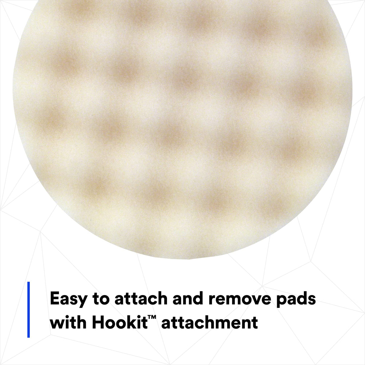 3M pad label and part number close-up aiding easy inventory and reorder