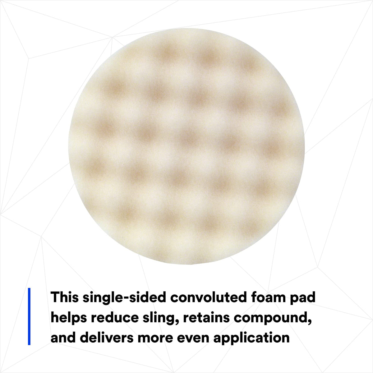 3M pad side profile showing 8-inch thickness for even pressure distribution