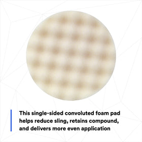 3M pad side profile showing 8-inch thickness for even pressure distribution