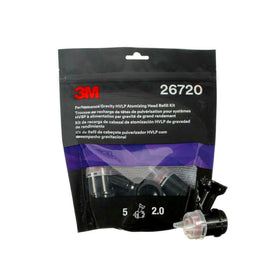 3M front packaging of atomizing heads showing kit contents and benefits