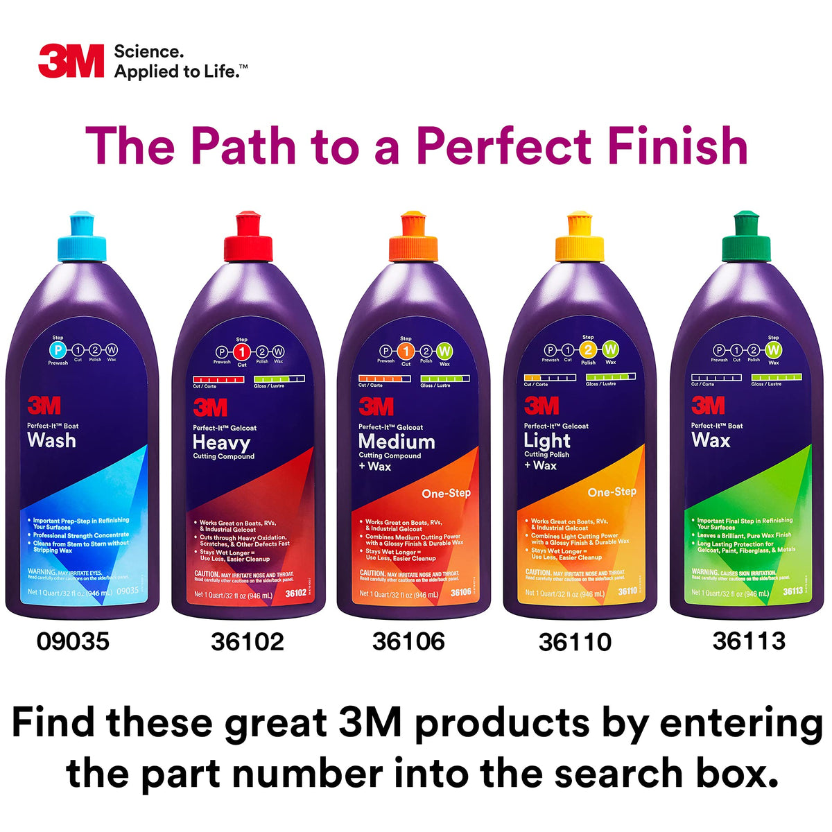 3M product label and safety information close-up showing professional specifications