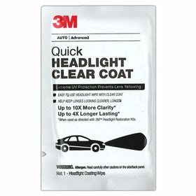 3M headlight clear wipes front packaging showing kit contents and benefits