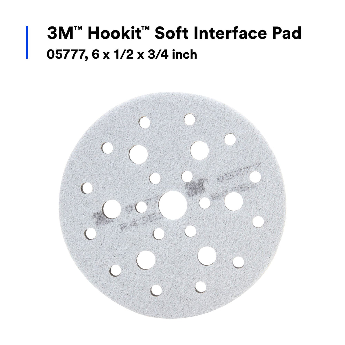 3M Hookit close-up of 45° tapered edges for smoother contour sanding