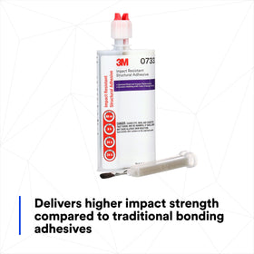 3M cured adhesive turned purple illustrating visual cure indicator